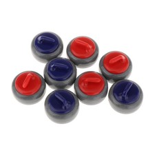 8 Pieces Tabletop Curling Game Pucks Educational Toy Traveling Family Party