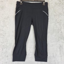 Athleta Leggings Womens Medium Black Cropped ...