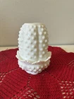 Fenton Vtg Fairy Lamp Light White Hobnail Milk Glass 4.5" Tealight Candle Holder