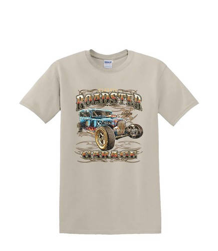 T-Shirt S to 2XL 3XL - classic AMERICAN roadster hotrod GARAGE coupe car adult - Picture 7 of 72