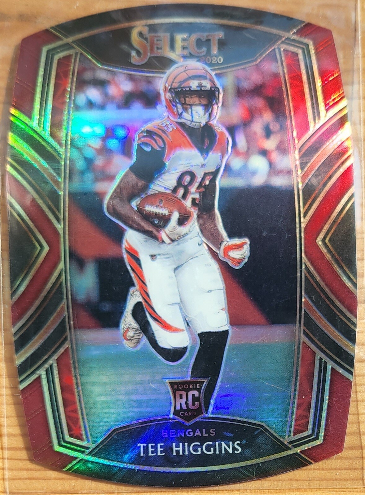 2020 PANINI SELECT TEE HIGGINS RED DIE CUT CLUB LEVEL PRIZM RC