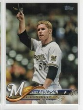 Chase Anderson 2018 Topps Series 1 Baseball Base Common #54 Milwaukee Brewers