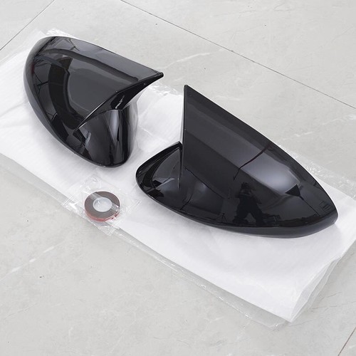 Tapa de cubierta de espejo retrovisor lateral negro brillante 2 piezas para Alfa Romeo Stelvio 2017-2020 2018, - Imagen 7 de 8
