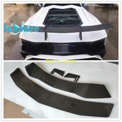 real carbon fiber rear trunk spoiler wing for lamborghini aventador lp700 lp740
