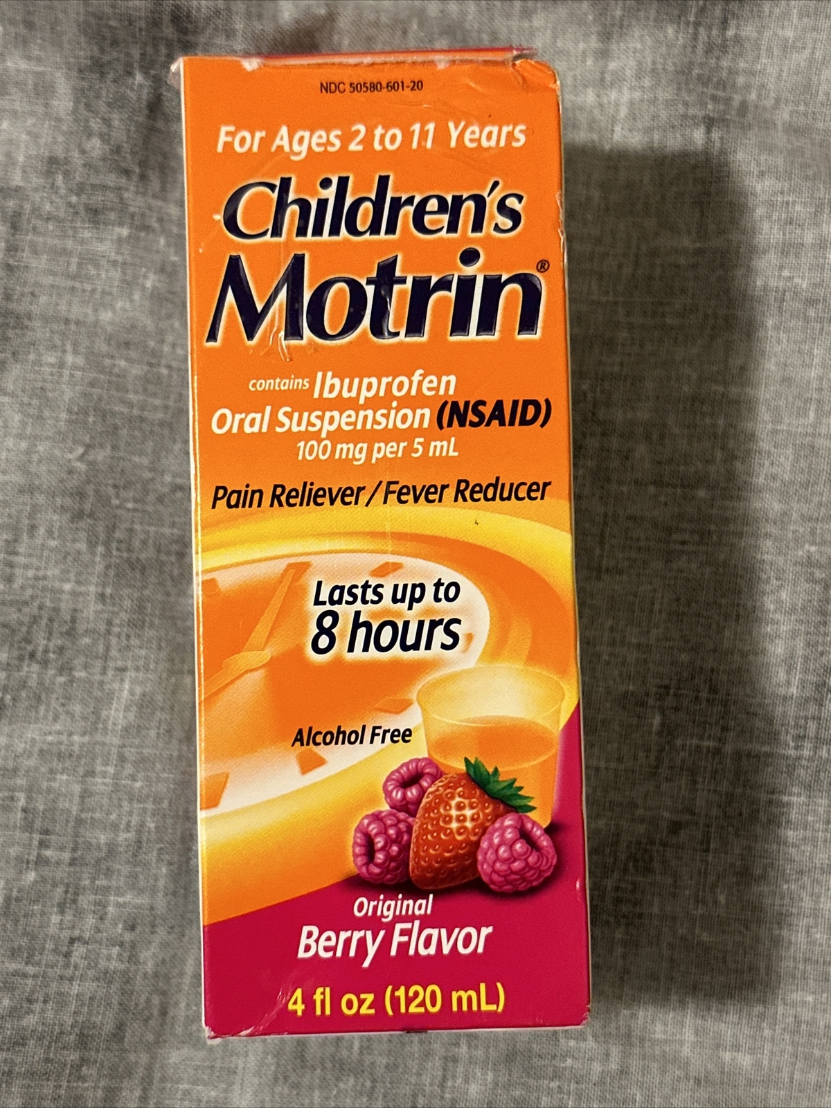 Children's Motrin Oral Suspension Berry Fever Reducer 4 Oz Bottle exp