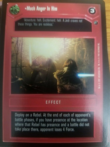Star Wars CCG Dagobah BB Limited SINGLES 2nd TIER Select Choose Your Card SWCCG - Picture 46 of 82