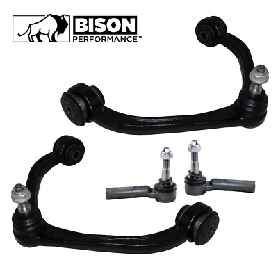 Bison Performance 4pc Front Upper Control Arm Tie Rod Ends Kit For Dakota Raider