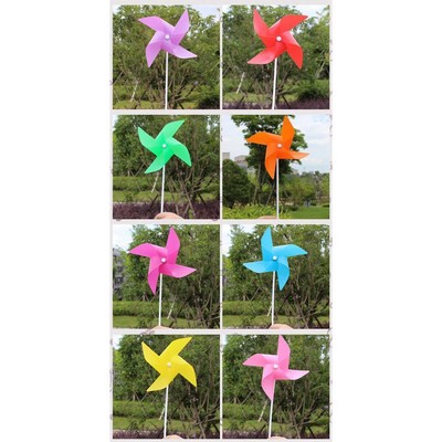 100 Stck. 3D Blume Windmühle Selbstmontage Garten Deko Kind Outdoor Spielzeug