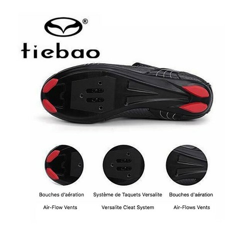 Tiebao Fahrradschuhe + Pedalkeile Triathlon Bike Cycling / EU 47 US 13 - Bild 5 von 11