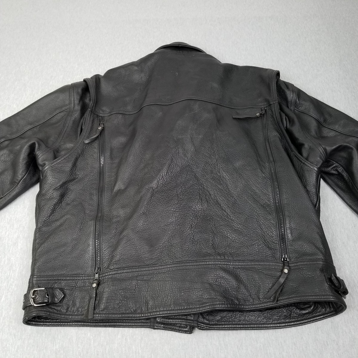 Harley Davidson Jacket Men Extra Large Leather Black Motorcycle