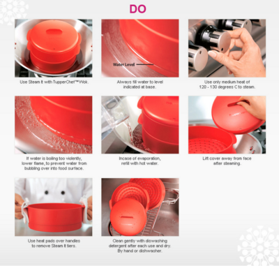 Tupperware Steam It 2 Tier Non Stick Cooker Steamer | eBay