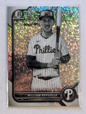 2022 Bowman Chrome William Bergolla Black & White Mini-Diamond Refractor BCP-159