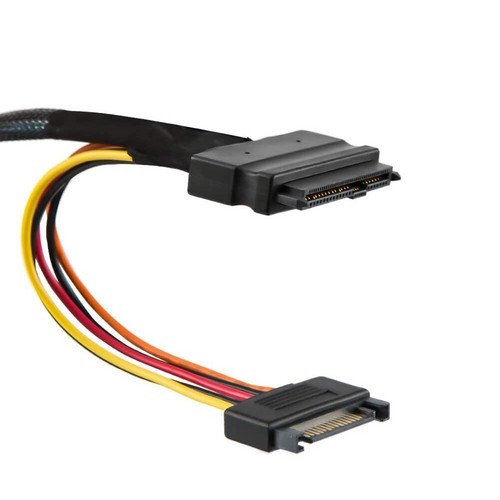 Cavo integrato da 12G SAS a U.2 36P da SFF-8643 a SAS U.2 SFF-8639 con 15Pin9070 - Foto 6 di 9