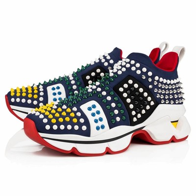 louboutin spike sock white