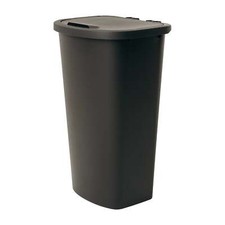 Mainstays 11 Gallon Trash Can, Plastic Lift Top Kitchen Trash Can, Black