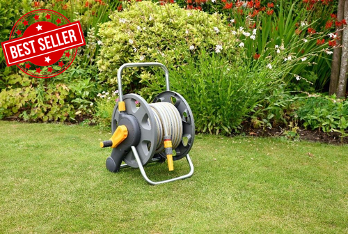 Hose Reel 60M 2-in-1, Free-Standing or Wall-Mounted, Lightweight, Durable - Picture 5 of 12