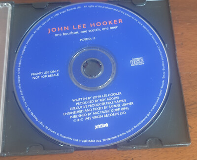 John Lee Hooker   One Bourbon, One Scotch, One Beer cd Single Promo Rare 1995