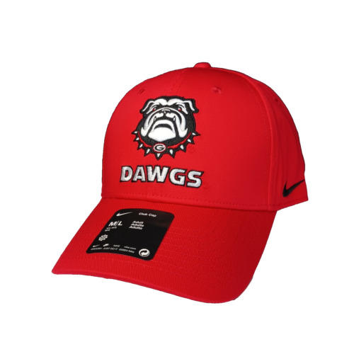 Nike Georgia Bulldogs Hat Cap Mens Adjustable M-L Red Ncaa Club Cap Brand New