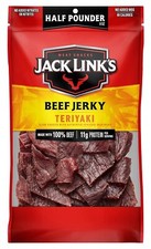 Jack Link'S Beef Jerky, Teriyaki, Pounder Bag - Flavorful Football Game Day Sn