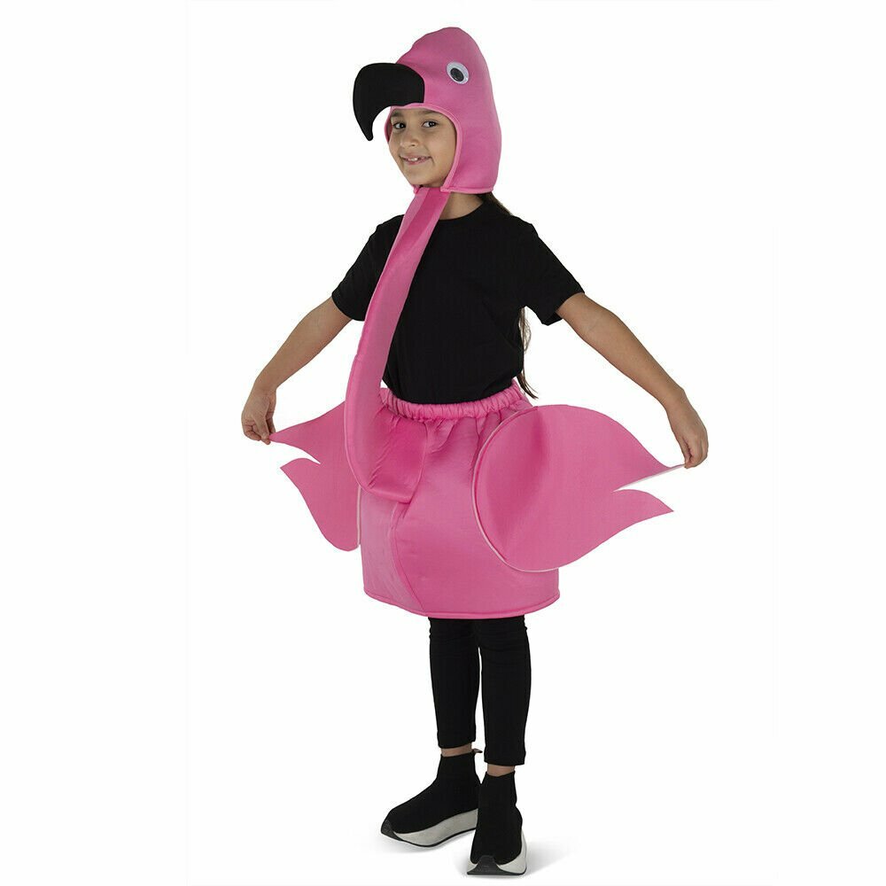 open lace back dress Small Flamingo Costume Wings