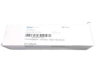 FISHERBRAND Pour Boat Polystyrene Antistatic Weighing Dishes 08732116 (250/pk)
