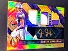 2020 PANINI GOLD STANDARD JUSTIN JEFFERSON ROOKIE AUTO PATCH SIGNATURE SP #/49