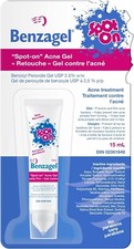 Benzagel Spot-On 2.5 Benzoyl Peroxide Gel, 15mL Fresh Stock Long Exp. CANADA