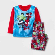 Toddler Boys' 2pc Marvel Spider-Man Pajama Set Red Size 2T