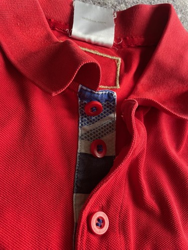 Adidas TEAM GB 2012 Red POLO SHIRT Olympic GREAT BRITAIN Extra Large XL Used - Picture 11 of 12