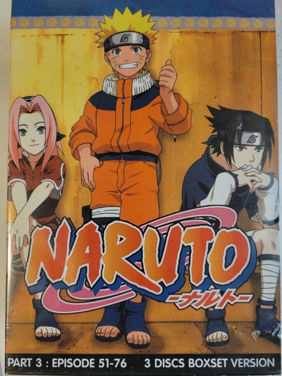 Naruto Series DVD Parts 1,2,3,4,6,7 Japanese Language with Subalts