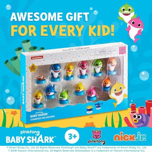 Baby Shark Stampers Deluxe Box of 12 - Picture 2 of 8