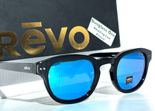 NEW Revo STERLING Shiny Black POLARIZED Blue Lens Sunglass 1256 01 H2O