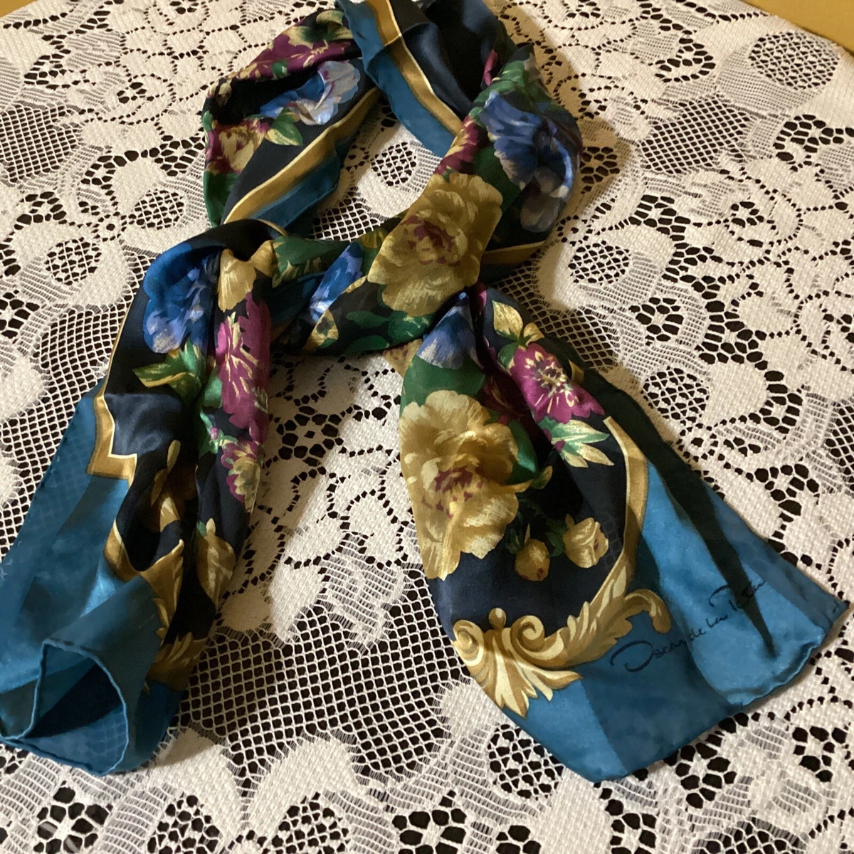 Oscar de la renta scarf vintage discount