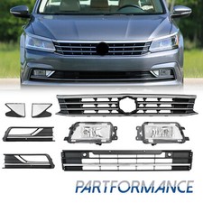 For 2016-2019 Vw Passat Front Bumper Upper Lower Grille Wfog Light Reflector For 2016-2019 Vw Passat Front Bumper Upper Lower Grille Wfog Light Reflector