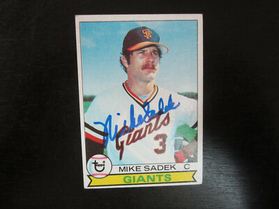 1979 Topps # 256 Mike Sadek Autograph Signed Card (M) San