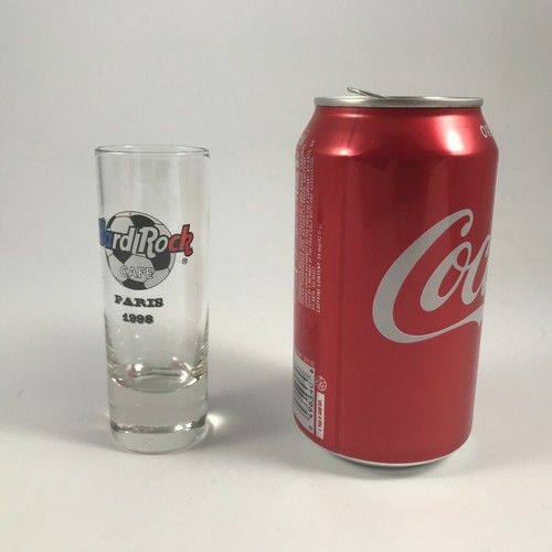 HARD ROCK CAFE PARIS 1998 SOCCER SHOOTER / TALL SHOT GLASS - Picture 4 of 4
