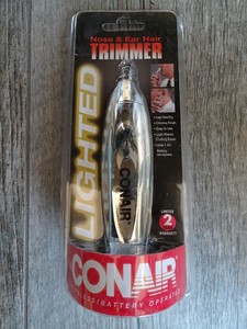 New Conair Lighted Cordless Battery Operated Nose Ear Hair