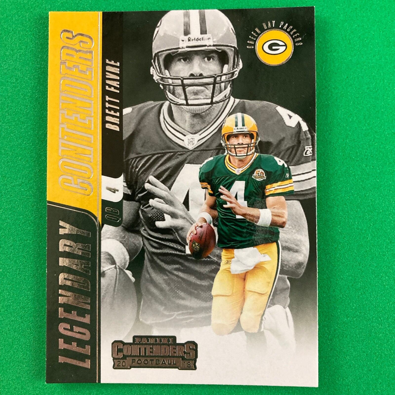 Brett Favre 2018 Panini Contenders Legendary Contenders #LC-BF Green Bay Packers