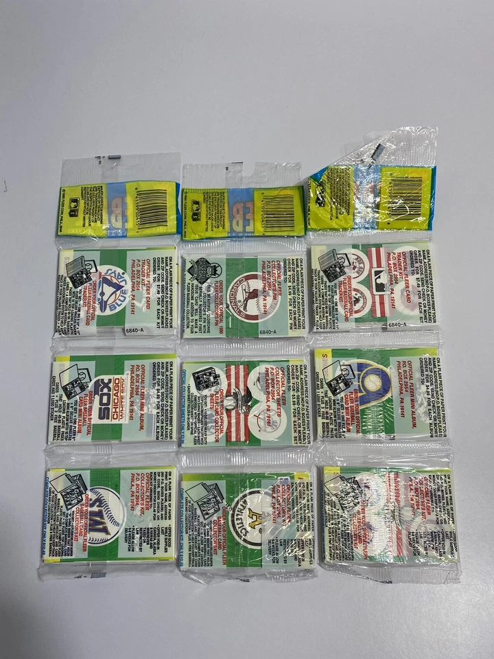 (3) 1990 Fleer #650 MOISE ALOU Rookies on Top Front of Factory Sealed Rack Packs - Image 2 of 2