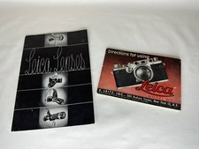 Directions Of Using Leica III C 3C Camera Leica Lenses Books