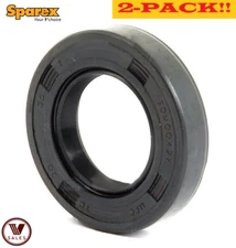 2-PACK! NEW! Sparex S.50213 Metric Oil Seal Nitrile Double Lip W/Spring 25x47x10