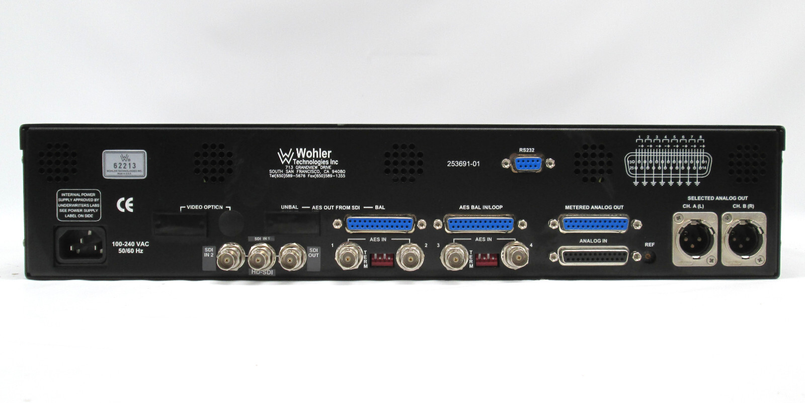 Wohler Technologies AMP2-S8 Series + Plus Digital Audio Monitor Panel