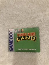 Donkey Kong Land for Nintendo Game Boy Instruction Manual Booklet Only