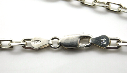 Made in Italy 925 Sterling Silver Oval Link Chain 30 in. Long - Picture 3 of 5