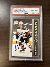 Trevor Zegras 2021-22 Upper Deck Young Guns AUTO PSA 10 GEM MINT RC DUCKS #232