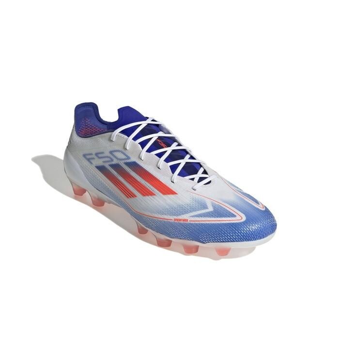 Adidas Soccer Cleats F50 ELITE HG/AG White Blue Red IF1312 Adidas Soccer Cleats F50 ELITE HG/AG White Blue Red IF1312
