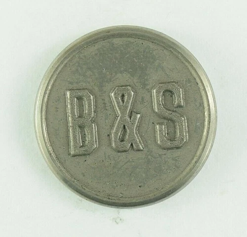 c.1900 Buffalo & Susquehanna Railroad Original Uniform Button 2 Z5AT