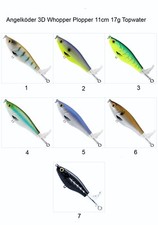 Neu Model !! Angelköder 3D Whopper Plopper 11cm 17g Topwater