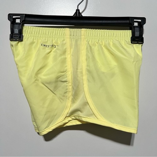 Nike Dri-FIT Tempo Girls Athletic Shorts Lined Size 6X  NWT Color Citron Tint - Picture 5 of 5