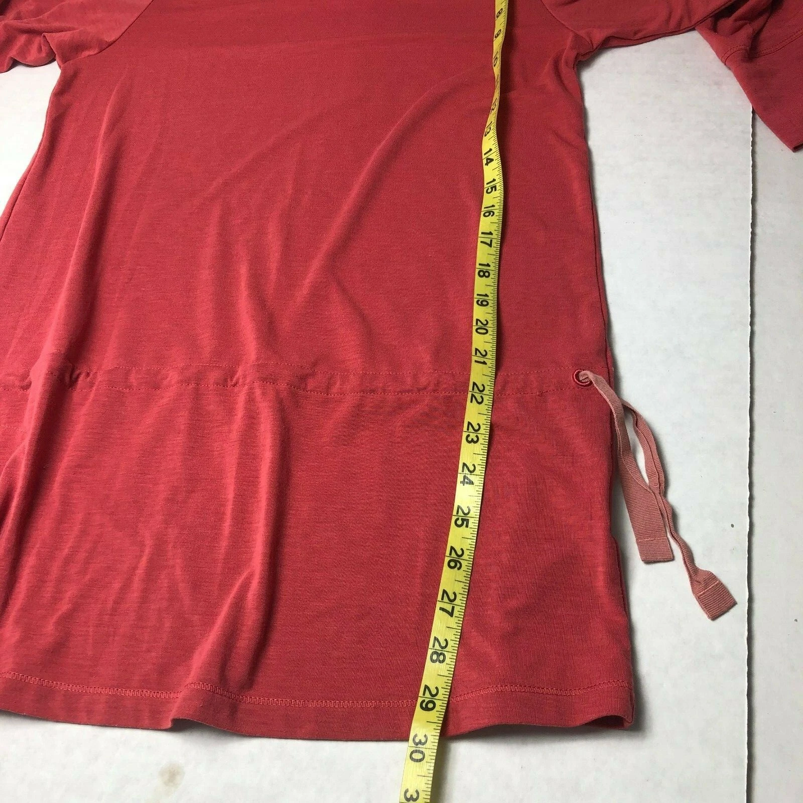 lole rustic 3/4 sleeve tunic anti odeur scoop neck shirt